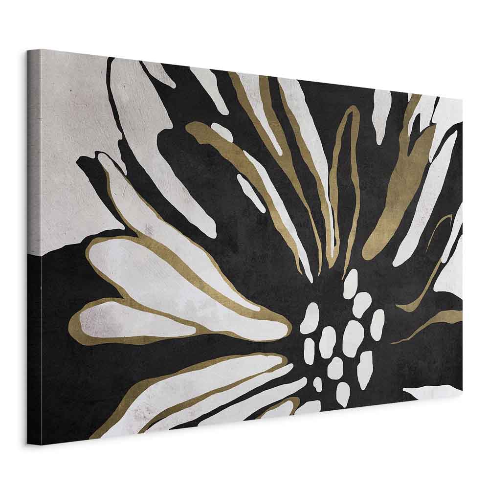 Night Bloom Floral Abstract Canvas Print