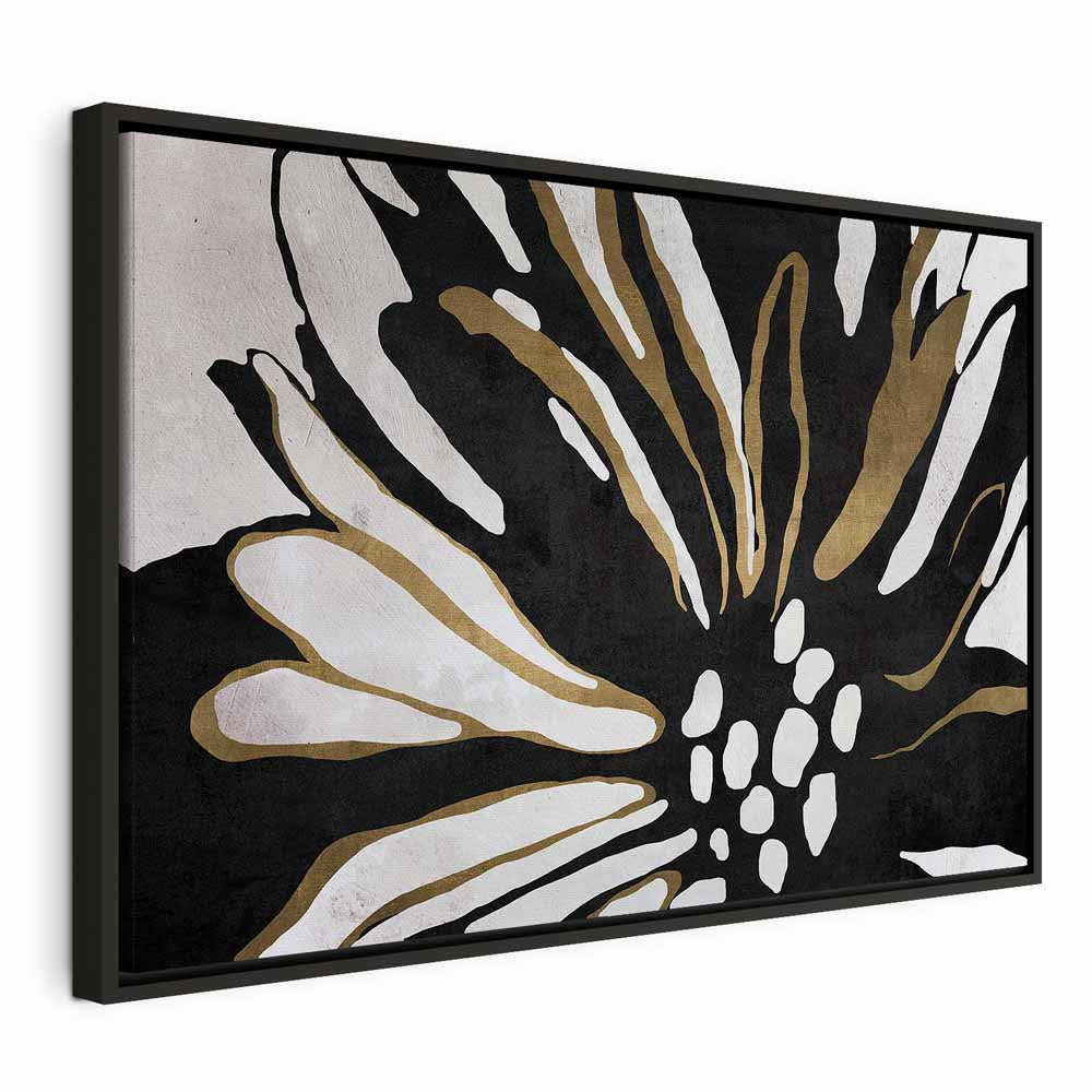 Night Bloom Floral Abstract Canvas Print