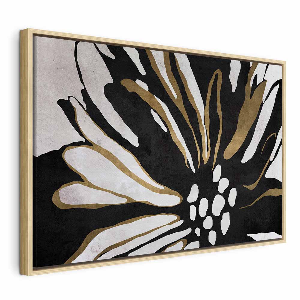 Night Bloom Floral Abstract Canvas Print