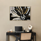 Night Bloom Floral Abstract Canvas Print