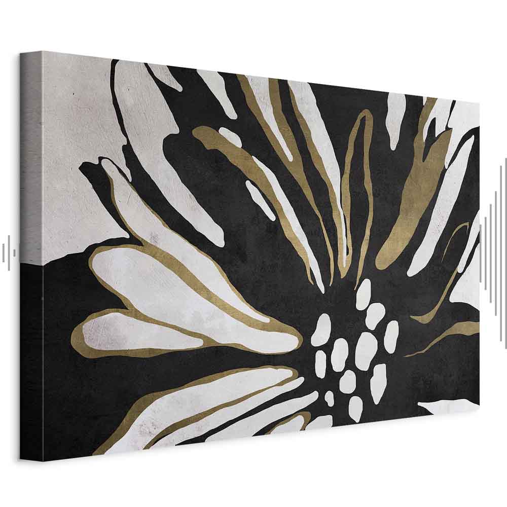 Night Bloom Floral Abstract Canvas Print