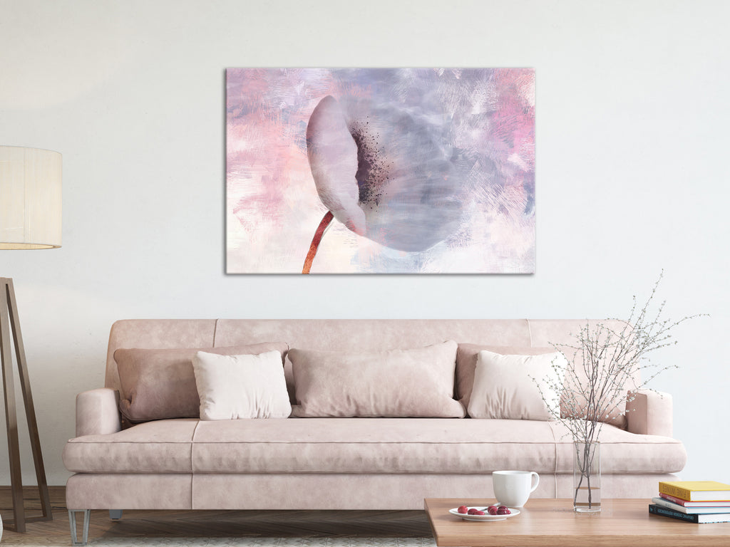 Canvas Print Windy Flower Wide 1 Part