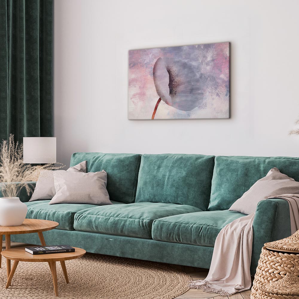 Windy Abstract Flower Canvas Print