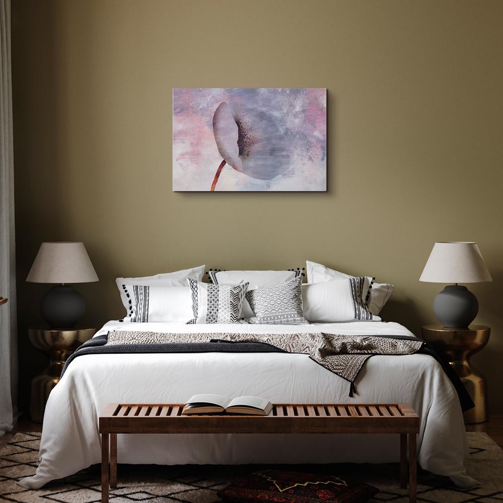 Windy Abstract Flower Canvas Print