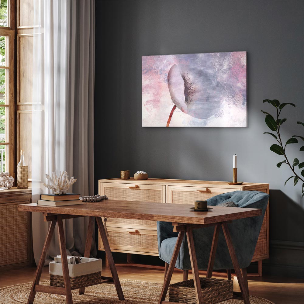 Windy Abstract Flower Canvas Print