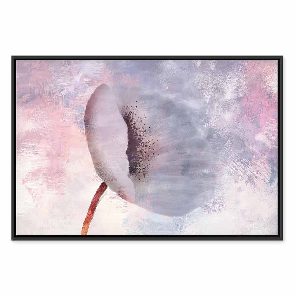 Windy Abstract Flower Canvas Print