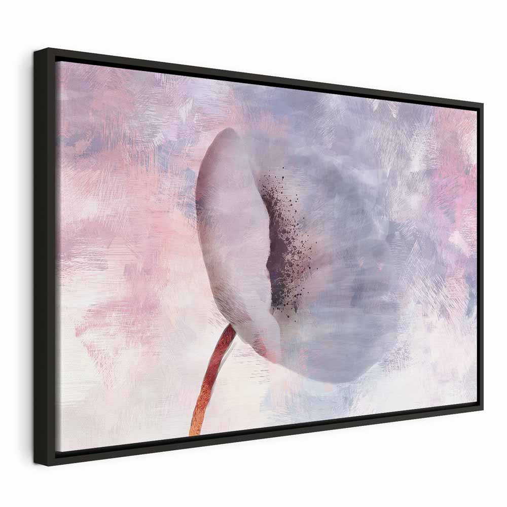 Windy Abstract Flower Canvas Print