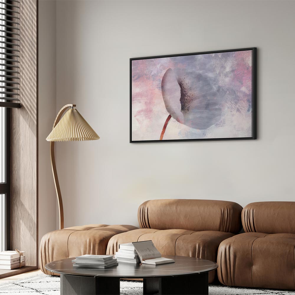 Windy Abstract Flower Canvas Print