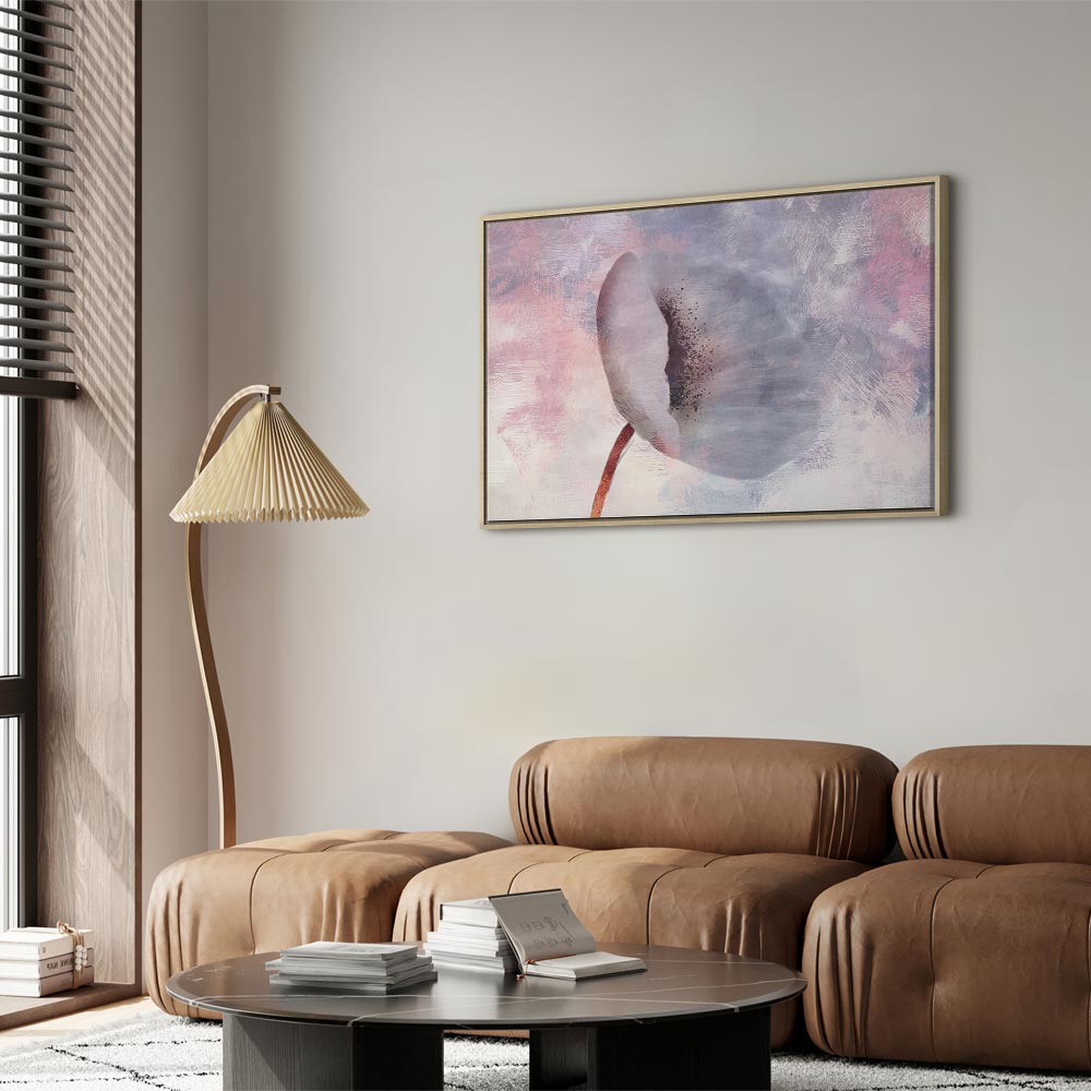 Windy Abstract Flower Canvas Print