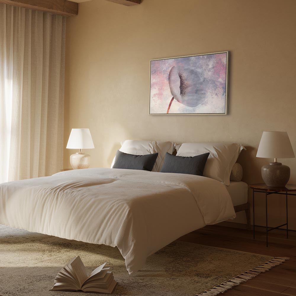 Windy Abstract Flower Canvas Print