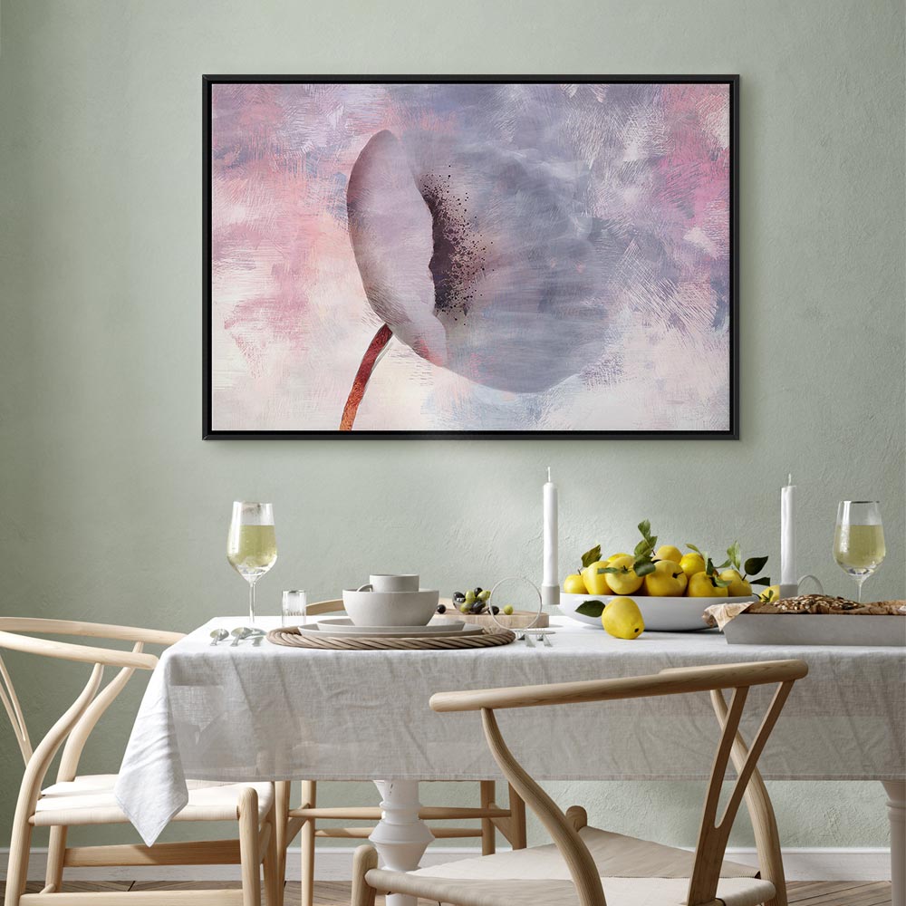 Windy Abstract Flower Canvas Print