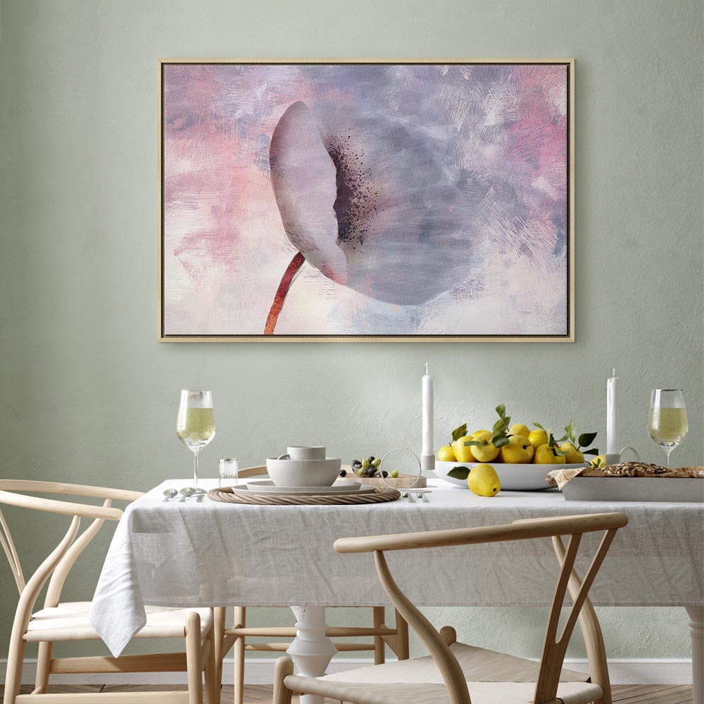 Windy Abstract Flower Canvas Print