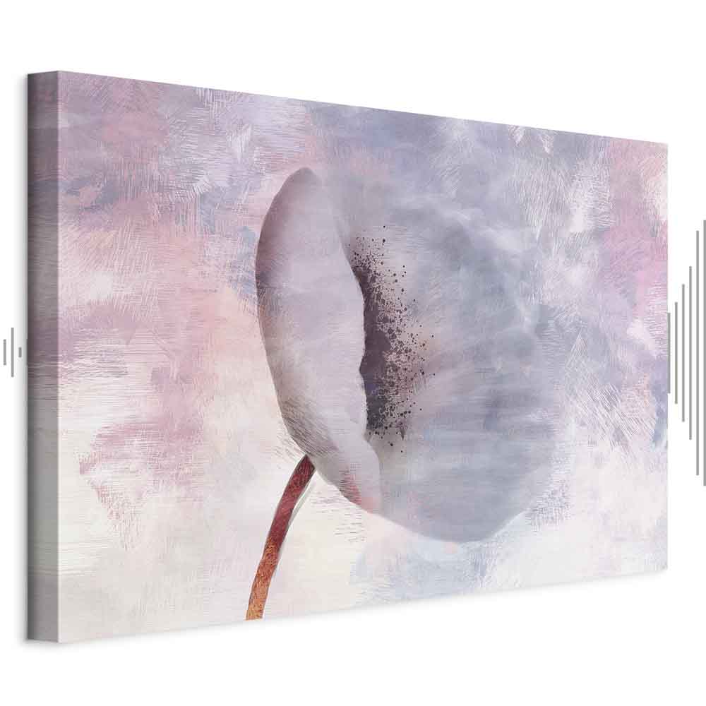 Windy Abstract Flower Canvas Print