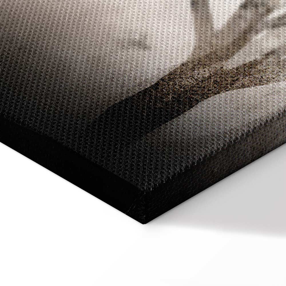 Foggy Forest Abstract Landscape Canvas Print