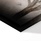 Foggy Forest Abstract Landscape Canvas Print