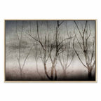 Foggy Forest Abstract Landscape Canvas Print