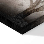 Foggy Forest Abstract Landscape Canvas Print