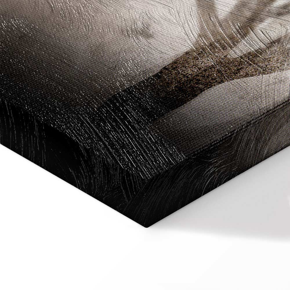 Foggy Forest Abstract Landscape Canvas Print