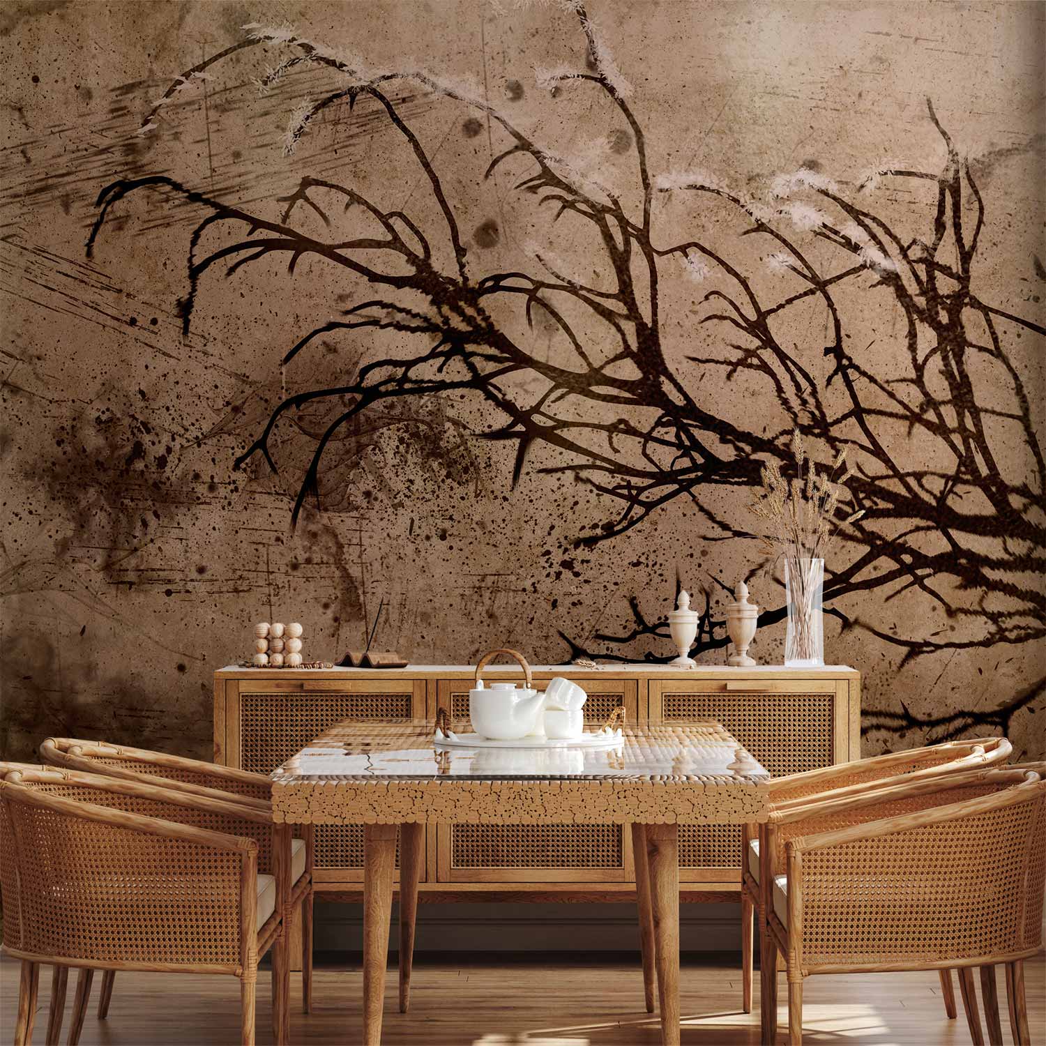 Vintage Cherry Tree Wall Mural