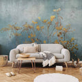 At Dawn Floral Landscape Wall Mural