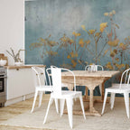 At Dawn Floral Landscape Wall Mural