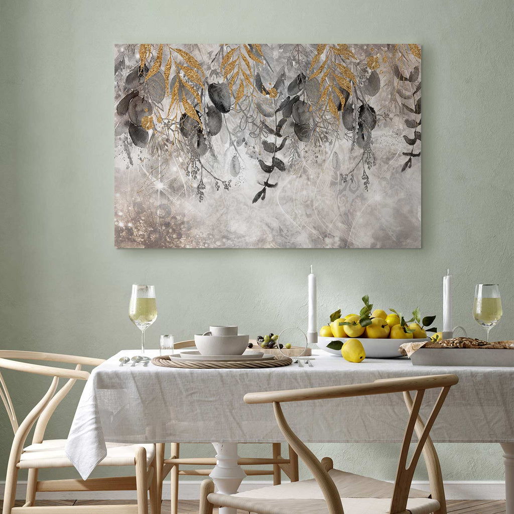 Angelic Leaf Abstract Canvas Print