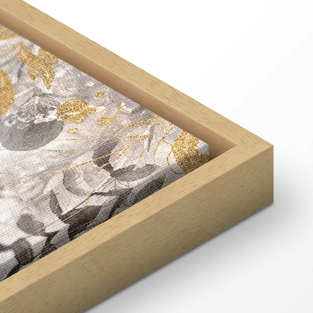 Angelic Leaf Abstract Canvas Print