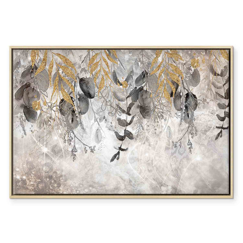Angelic Leaf Abstract Canvas Print