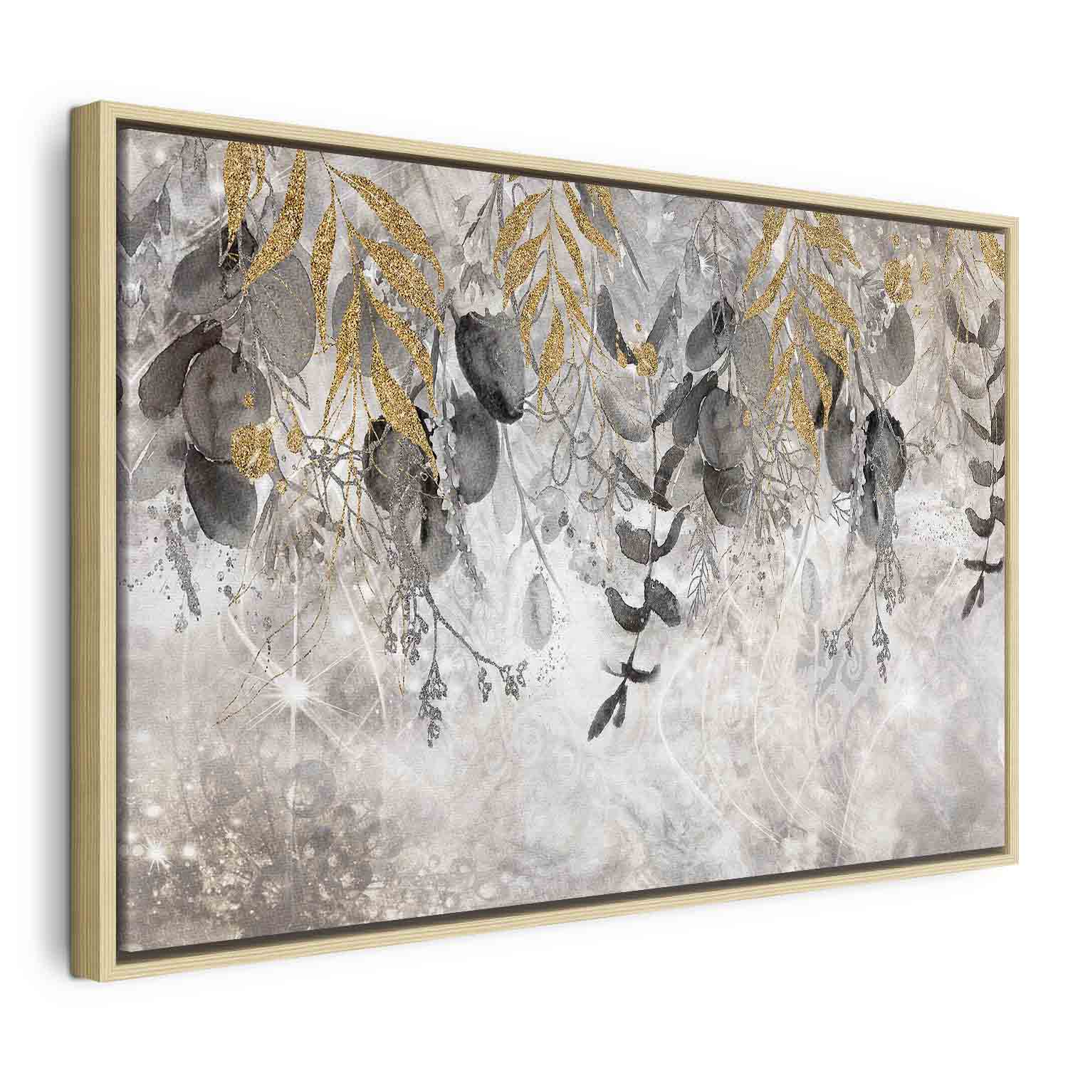 Angelic Leaf Abstract Canvas Print