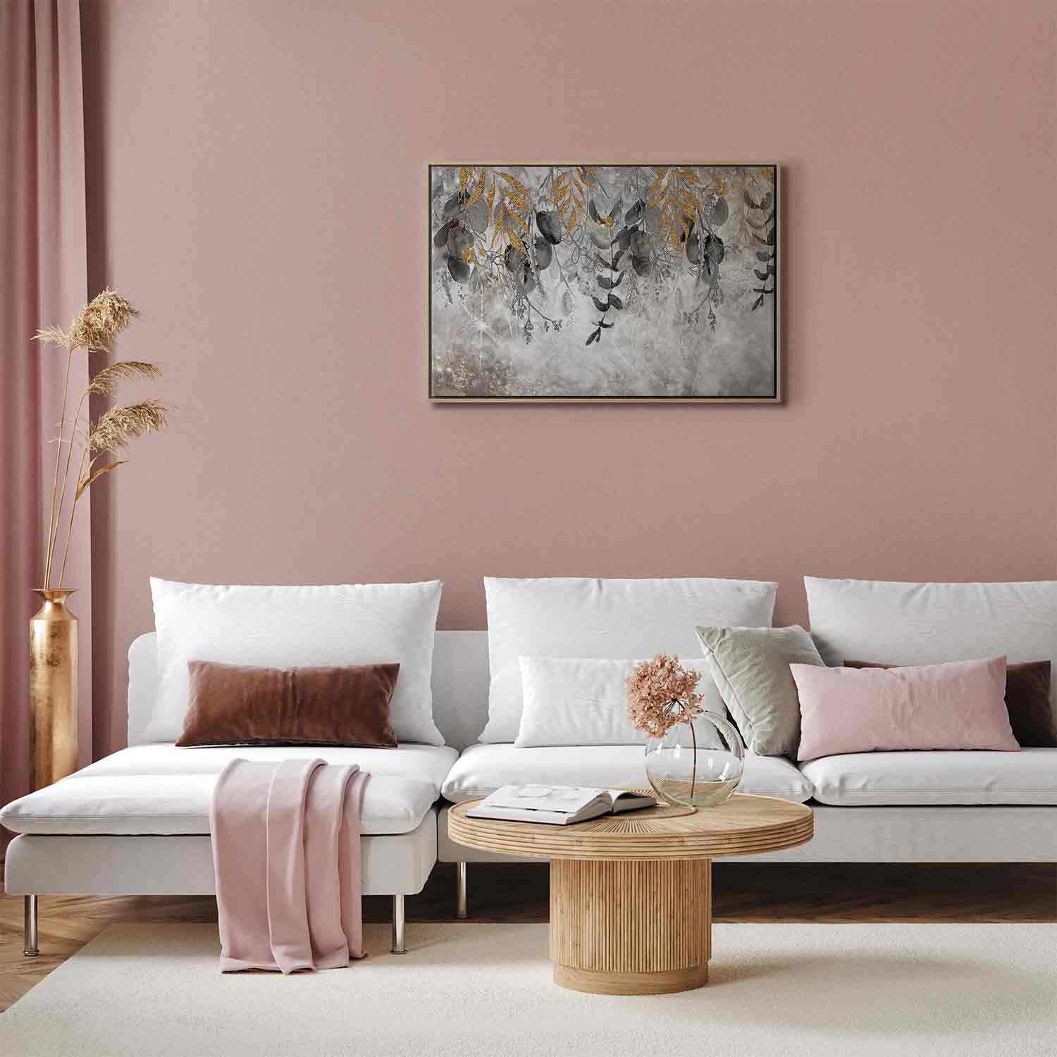 Angelic Leaf Abstract Canvas Print