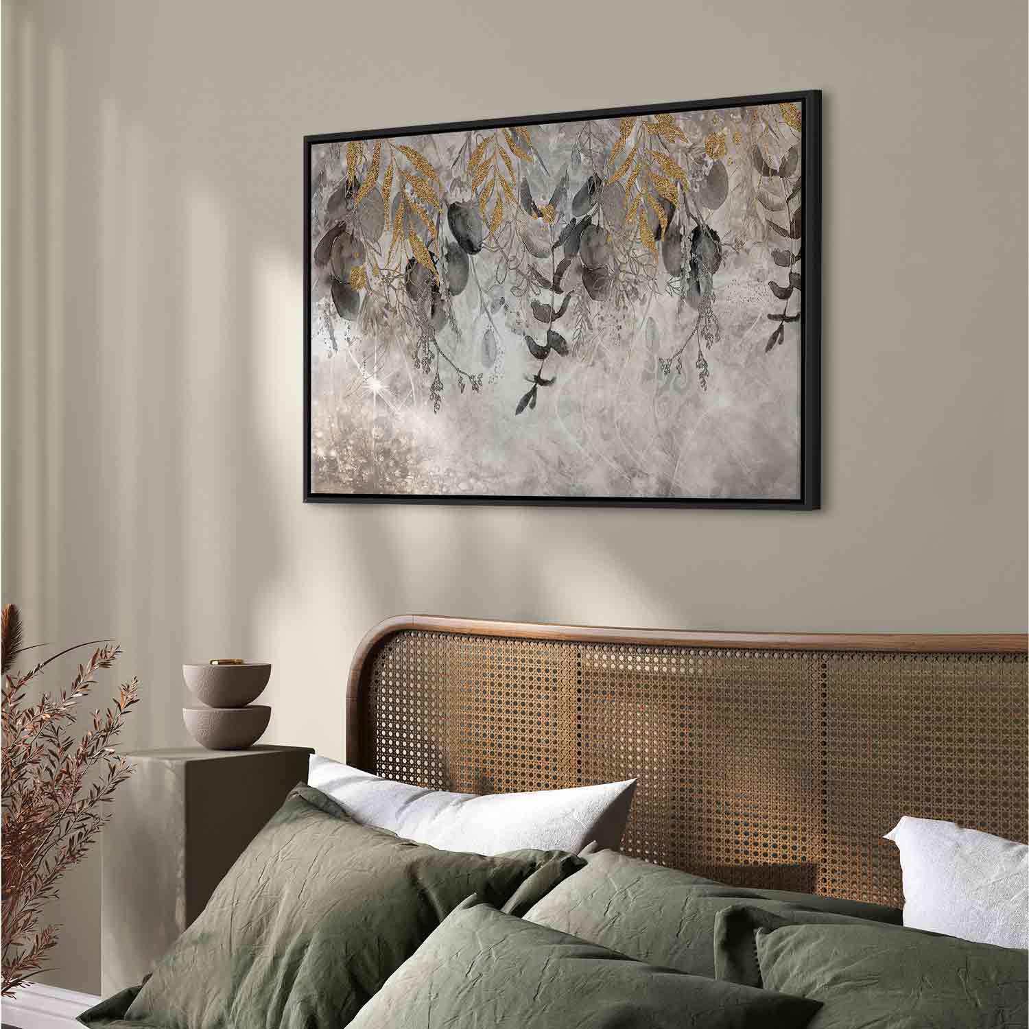 Angelic Leaf Abstract Canvas Print