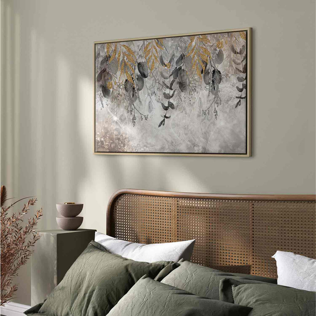 Angelic Leaf Abstract Canvas Print