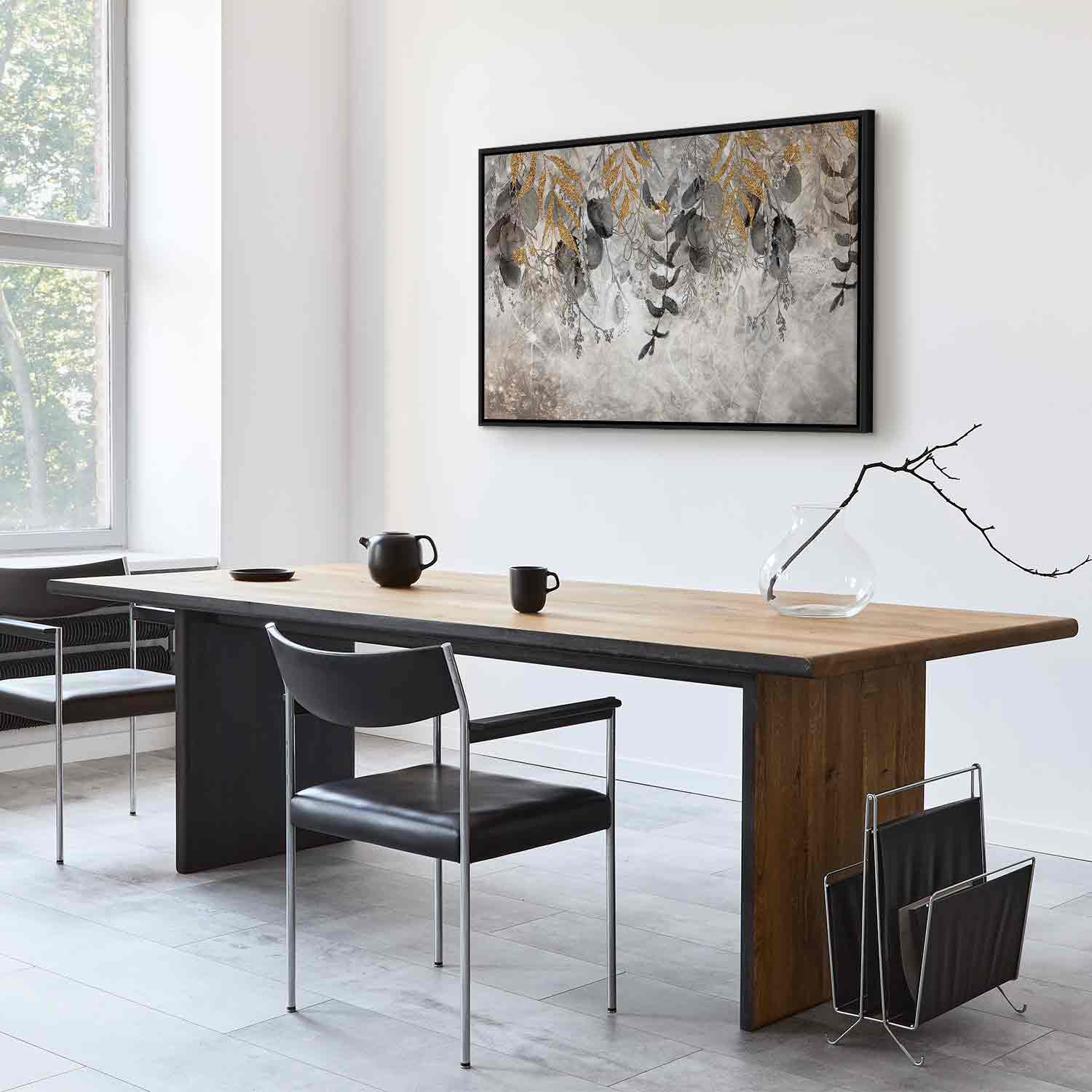 Angelic Leaf Abstract Canvas Print