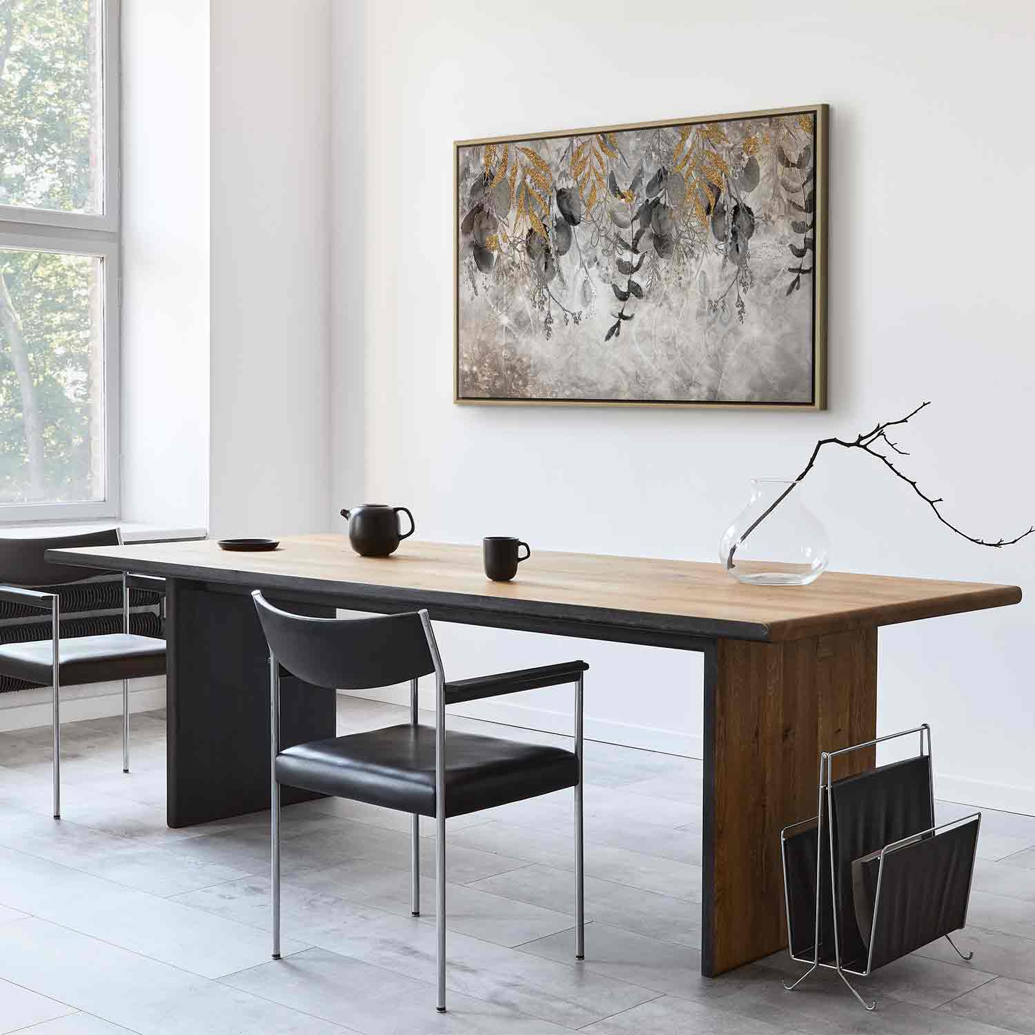 Angelic Leaf Abstract Canvas Print