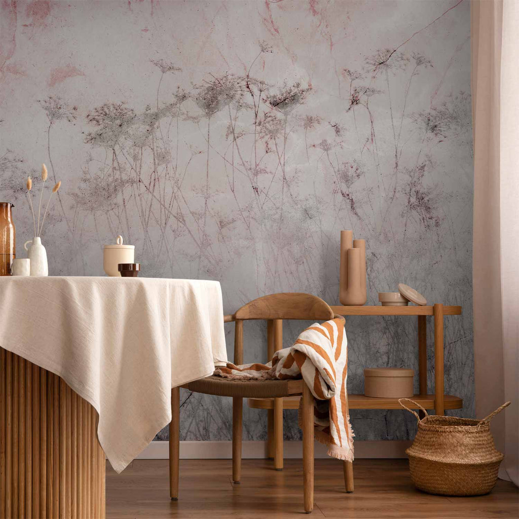 Indian Summer Wildflower Field Wall Mural