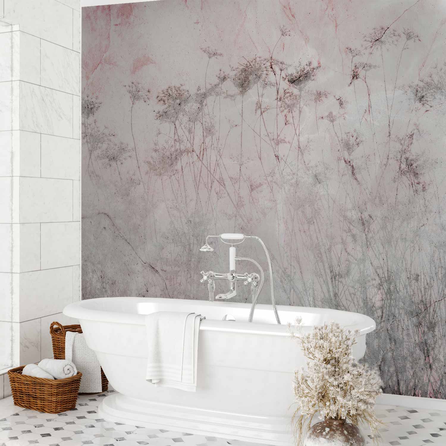 Indian Summer Wildflower Field Wall Mural