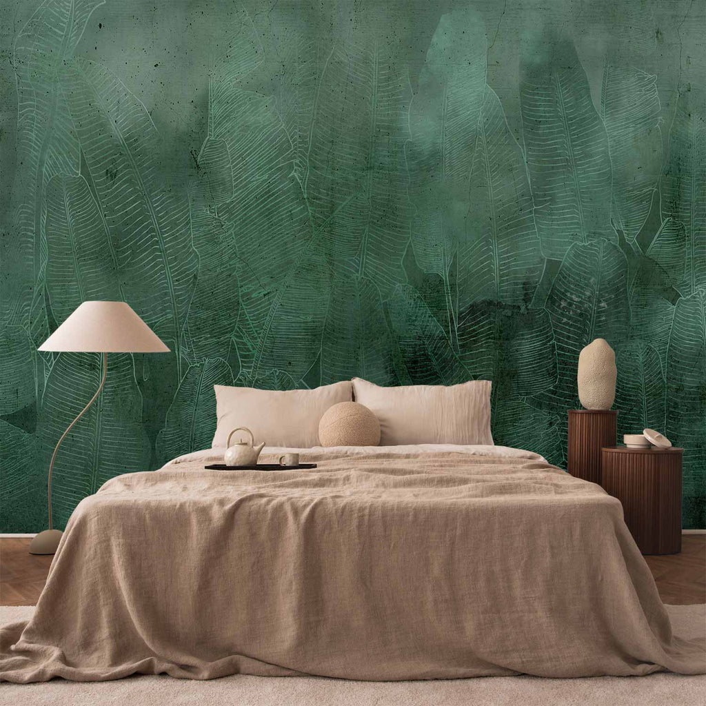 Green Banana Leaves Nature Wall Mural