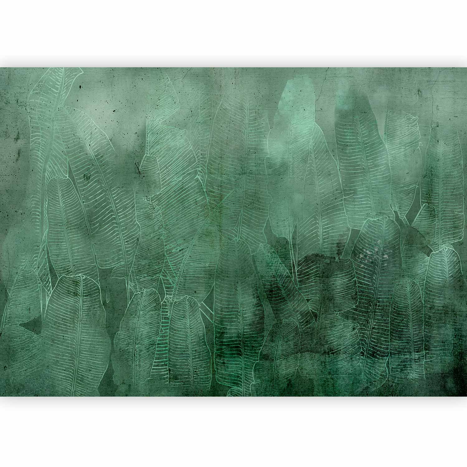 Green Banana Leaves Nature Wall Mural