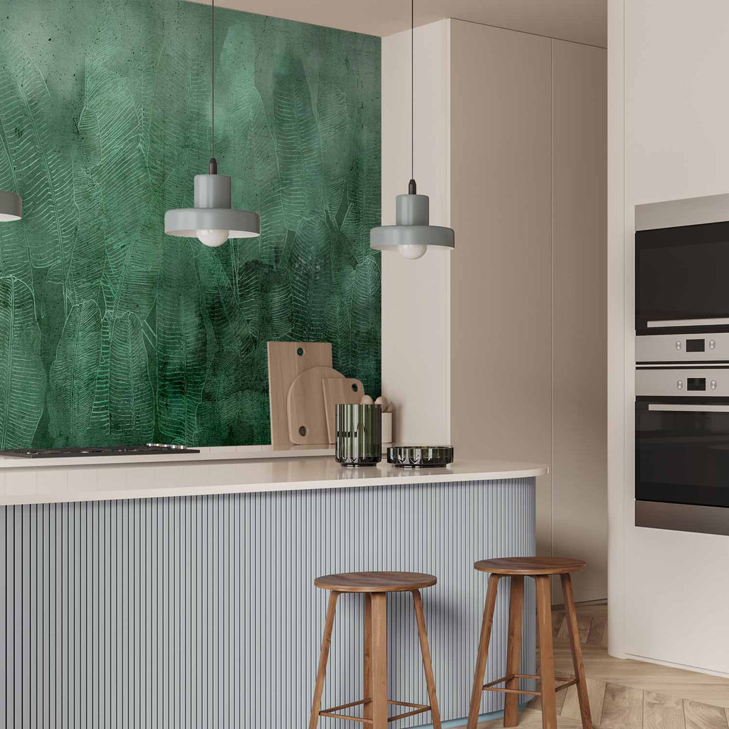 Green Banana Leaves Nature Wall Mural