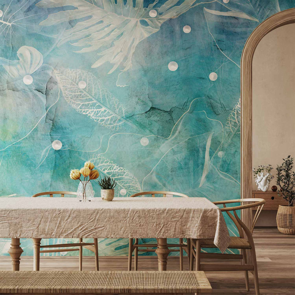 Tropical Leaves Botanical Wall Mural