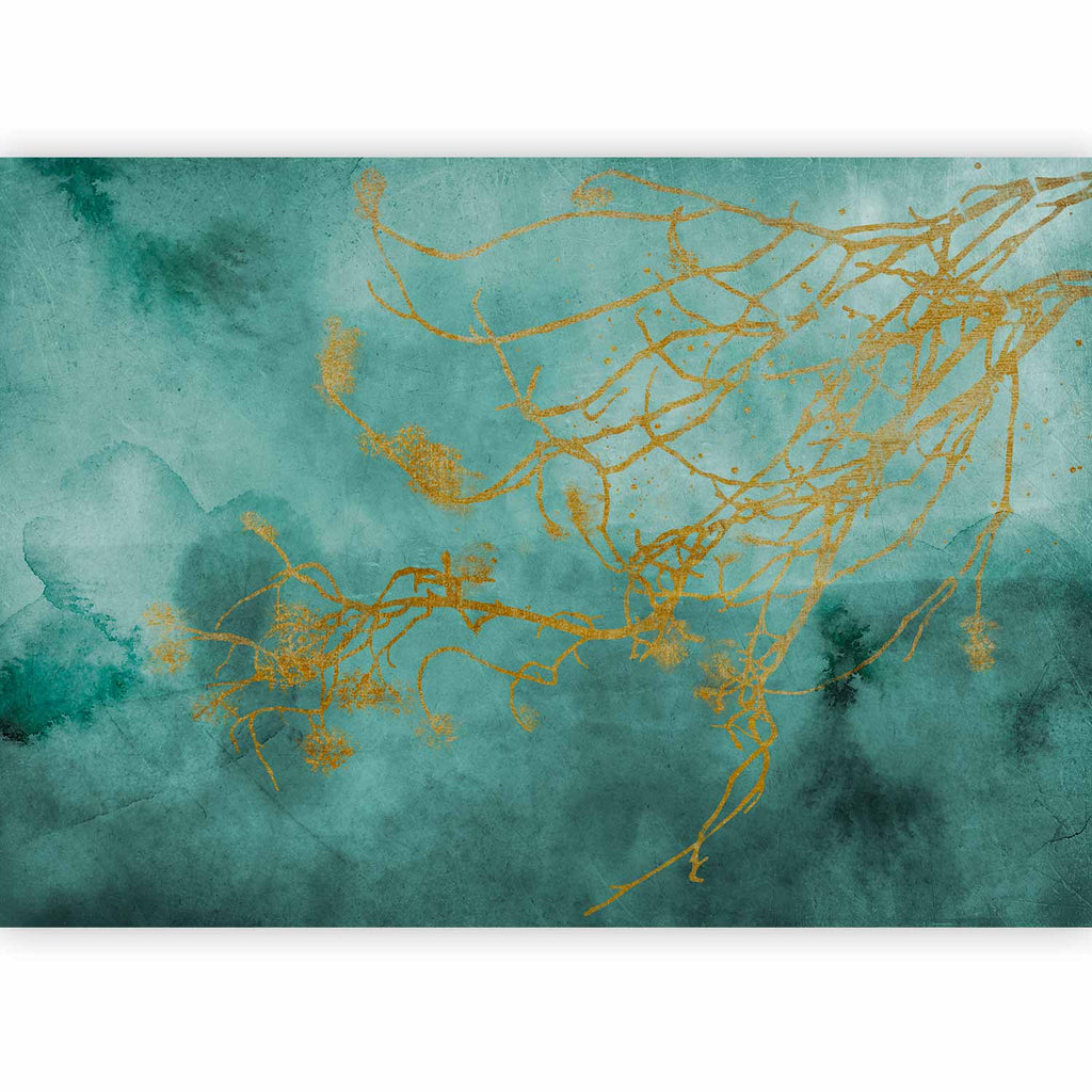 Abstract Watercolor Trees Gentle Breeze Wall Mural