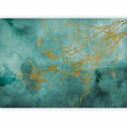 Abstract Watercolor Trees Gentle Breeze Wall Mural