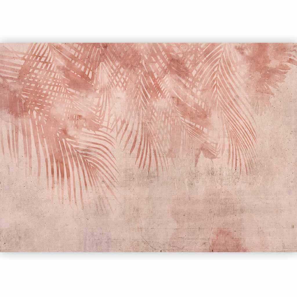 Pink Palm Trees Tropical Wall Mural