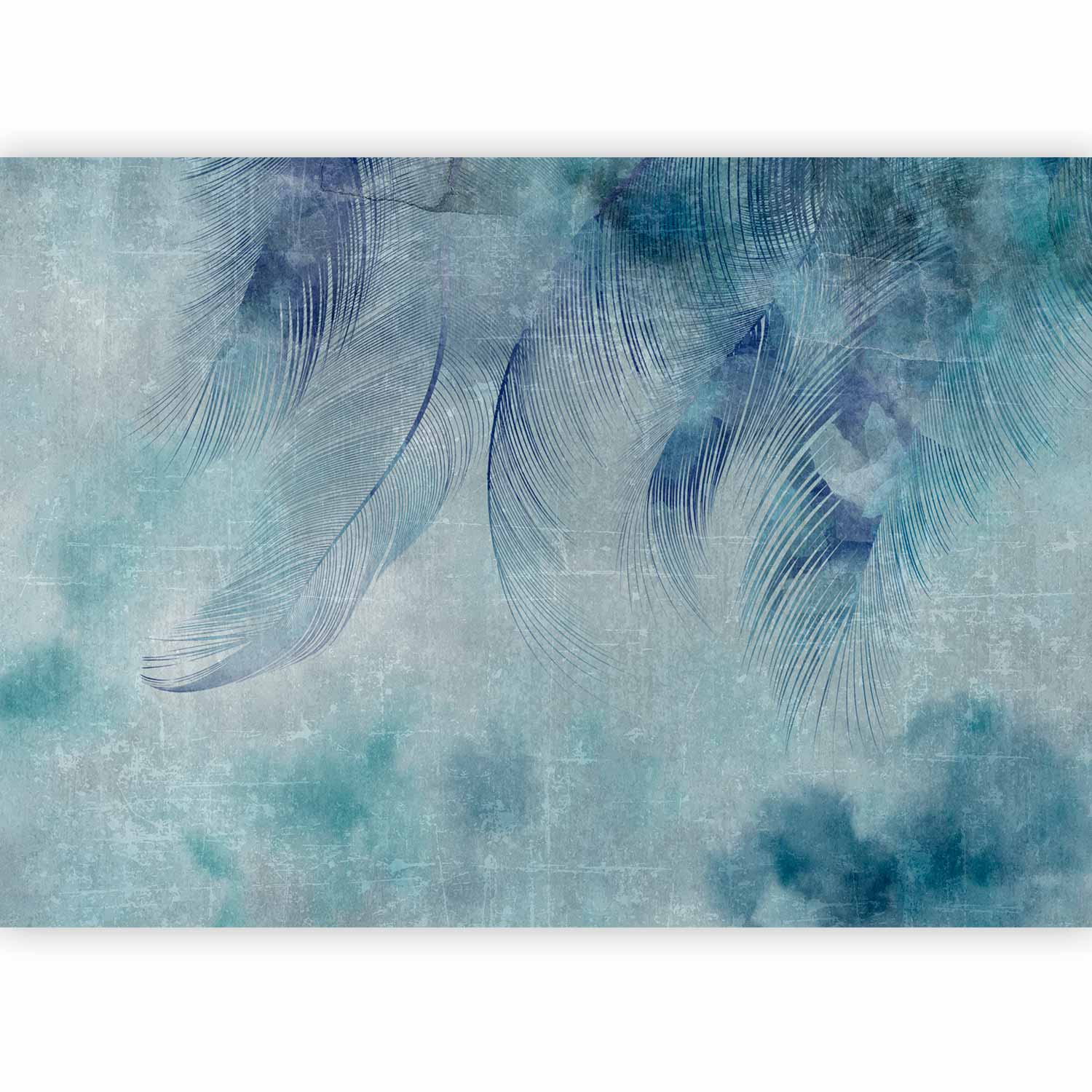 Blue Cupid Abstract Texture Wall Mural