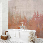 Forest Sunset Textured Wall Mural