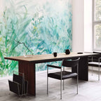 Watercolor Floral Leaves Nature Wall Mural