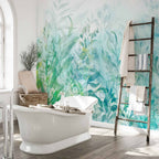 Watercolor Floral Leaves Nature Wall Mural