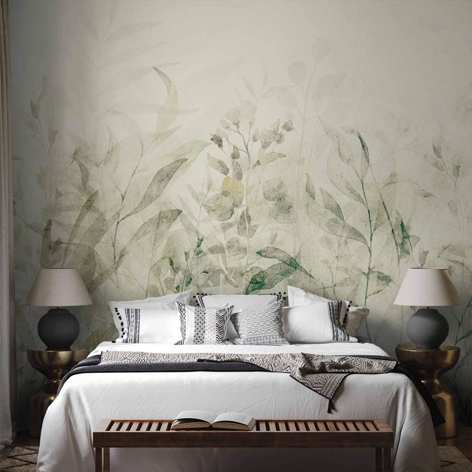 Holiday Leaves Nature Wall Mural