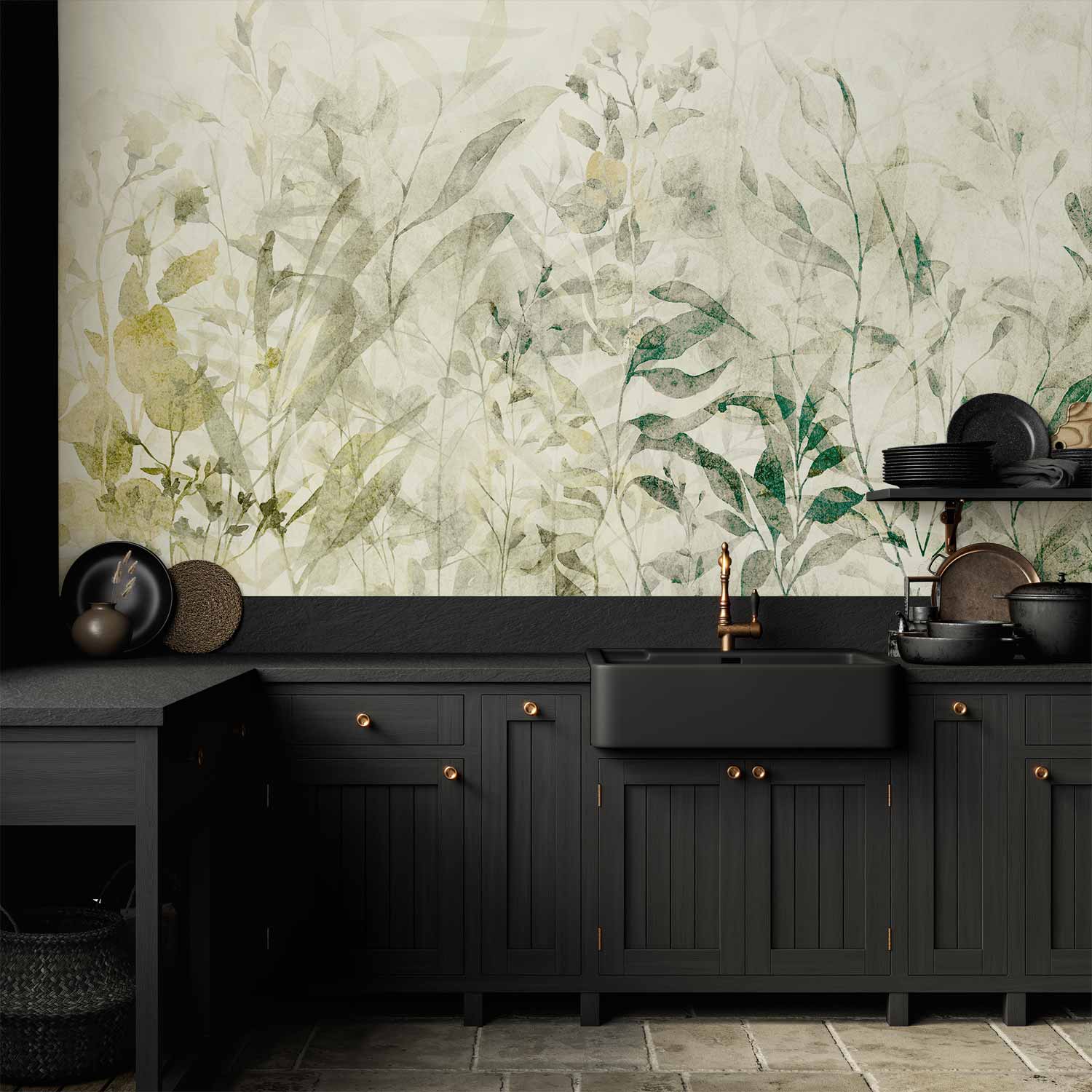 Holiday Leaves Nature Wall Mural