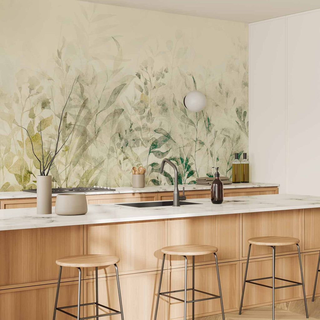 Holiday Leaves Nature Wall Mural